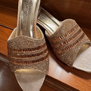 Valenti Franco Gold and Brown Women's Sandals